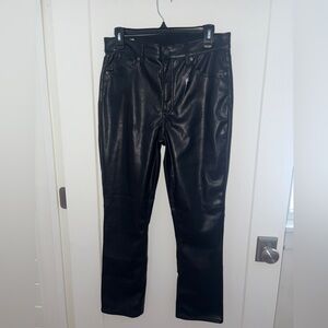 NWT GAP vintage slim high rise faux leather jeans sz 30/10R $90